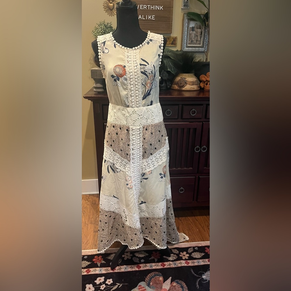 Anthropologie Leifnotes Field Biology Dress Size 2